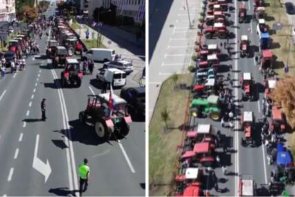 Centar Novog Sada blokiran traktorima