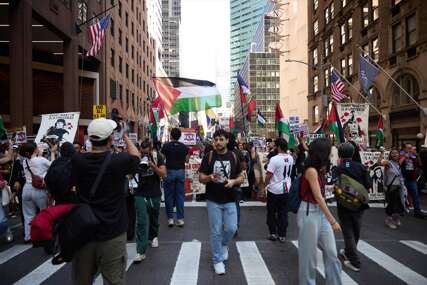 Masovni protest održan u New Yorku tokom Netanyahuovog obraćanja Generalnoj skupštini UN-a