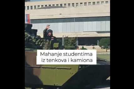 Ni Vučić ni Žandarmerija ih nije uspjela spriječiti: Vojnici Srbije pozdravili studente