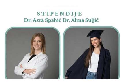 Raspisan je KONKURS ZA DODJELU STIPENDIJA "DR. AZRA SPAHIĆ" I "DR. ALMA SULJIĆ za akademsku 2025/2026. godinu