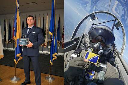 OSBiH pojačane vojnim pilotom: Poručnik Goran Čalušić završio prestižnu obuku u SAD-u s najvišom ocjenom