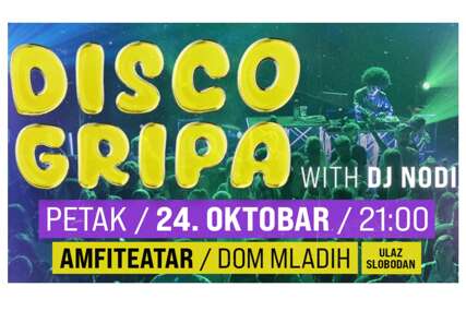 Disco Gripa večeras u Domu mladih