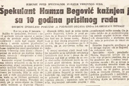 Kako je Hamza 1946. godine osuđen na 10 godina prisilnog rada zbog šverca fildžanima i podmićivanja