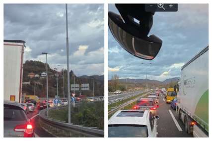 Na autoputu kod Vogošće: U nesreći povrijeđene dvije osobe, velika materijalna šteta na vozilima