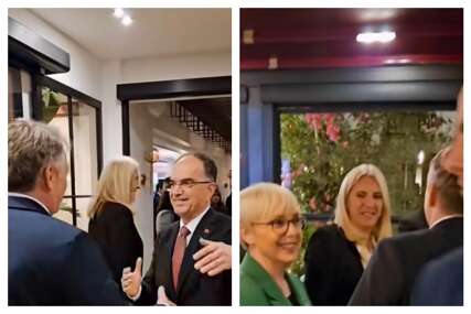 Ko je koga kako pozdravio? Diplomatija iz kurtoazije: Komšić i Cvijanović sa predstavnicima Slovenije u Draču (VIDEO)