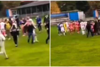 (VIDEO) Haos na utakmici: Potukli se igrači i navijači