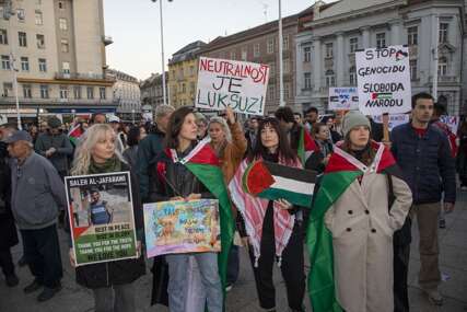 Protest za Palestinu u Zagrebu "Ko je zasp’o, neka se probudi"