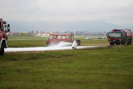 Vježba na sarajevskom aerodromu: Simuliran pad putničkog aviona