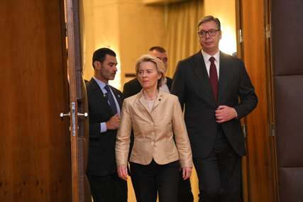 Von der Leyen s Vučićem: "Neću kritikovati druge, ali ću reći da je za tango potrebno dvoje"
