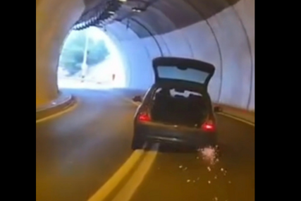NEVJEROVATNI PRIZORI Žena kilometrima vozila na golim felgama, uhapšena je (VIDEO)