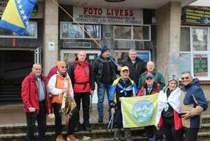 FOTO: DIO ČLANOVA PLANINARSKOG DRUŠTVA PLANINAR