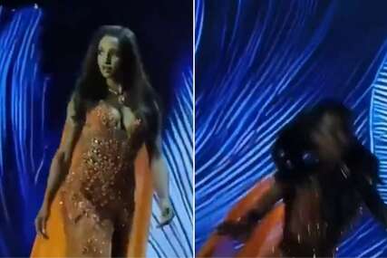 Manekenka pala sa scene na izboru za Miss Universe: Prevezena u bolnicu, snimci kruže mrežama