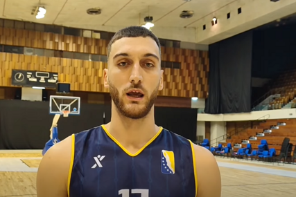 Simanić: Velika čast i zadovoljstvo biti prvi put u reprezentaciji BiH (VIDEO)