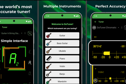 DaTuner – aplikacija za ugađanje različitih instrumenata čak i u uslovima povećane buke
