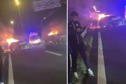 Gorjelo vozilo, a oni nisu bježali: Fudbaleri u Hrvatskoj postali junaci dana (VIDEO)