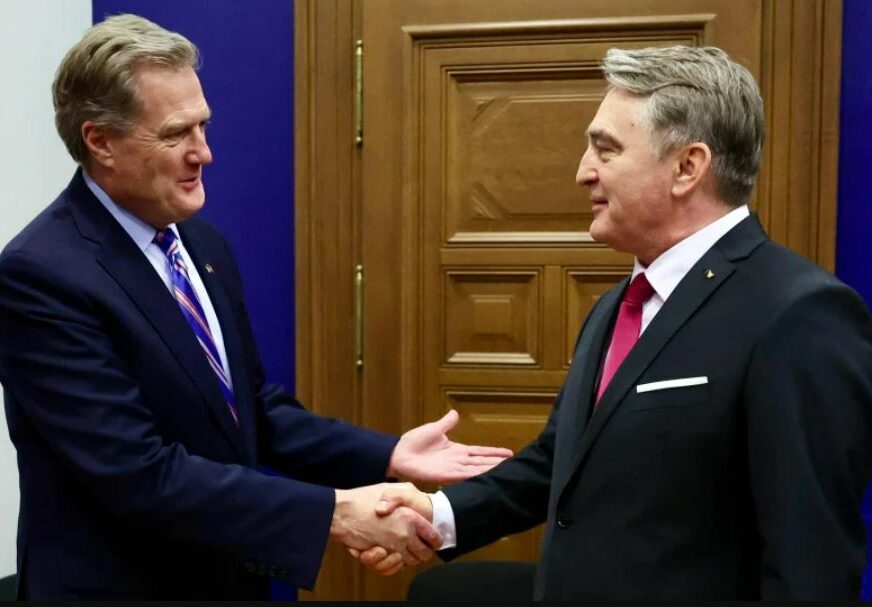 FOTO: PREDSJEDNIŠTVO BIH / ŽELJKO KOMŠIĆ I MIKE TURNER