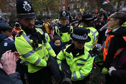 Desetine uhapšenih na protestu u Londonu u znak podrške "Akciji za Palestinu"