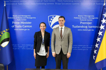Nova šefica Terenskog ureda OSCE-a u Tuzli dala podršku za prioritete Vlade TK