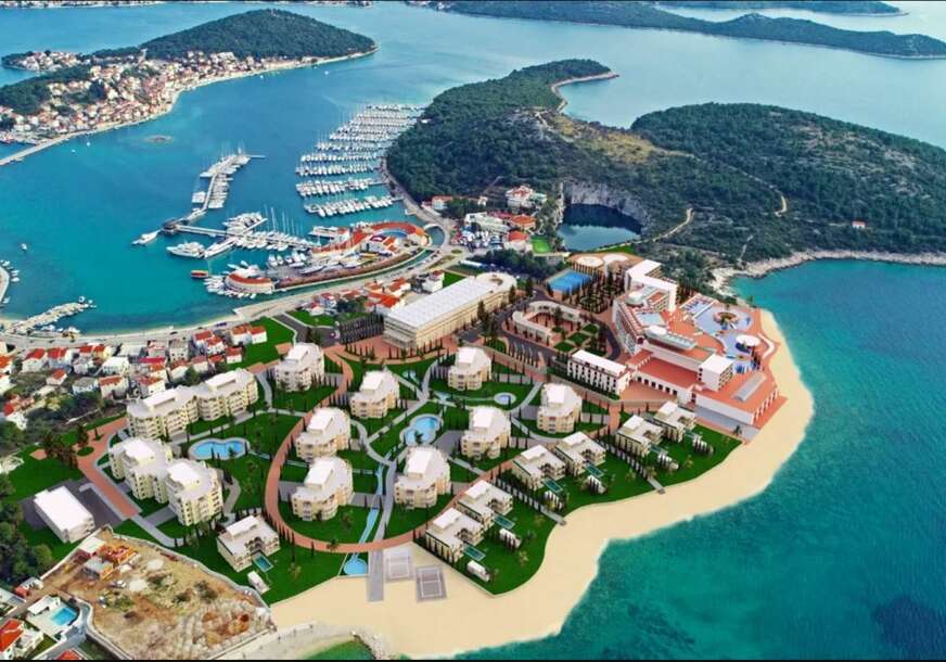 FOTO: LUKSUZNI TURISTIČKI RESORT MEDINE U ROGOZNICI, ARHITEKTONSKI RENDER S POGLEDOM NA OBALU, HOTEL, VILE I BAZENE UZ JADRANSKO MORE, PROJEKT VRIJEDAN 300 MILIONA EURA.
PROJEKT MEDINE RESORT U ROGOZNICI VRIJEDAN 300 MILIONA EURA
