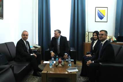 Josip Brkić primio u nastupnu posjetu izvanrednog i opunomoćenog ambasadora Ukrajine u BiH Volodymyra Bachynskog