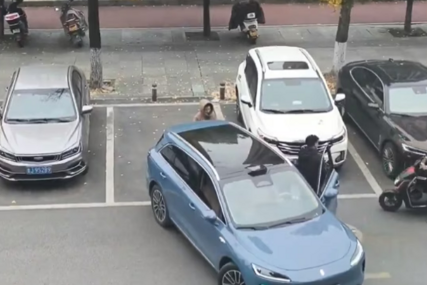 (VIDEO) Žena čuvala parking mjesto za muža, pogledajte kako ju je vozač nadmudrio