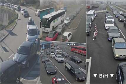 ČEKA SE SATIMA Kilometarske kolone na bh. granicama, pogledajte gdje su najveće gužve...