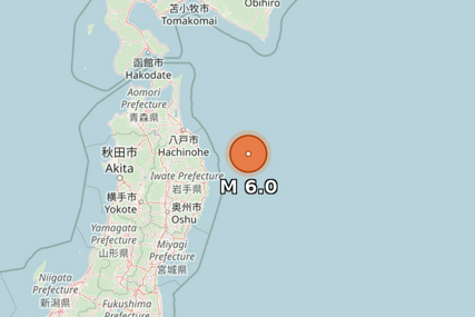 Zemljotres jačine 6 stepeni pogodio sjeverni Japan
