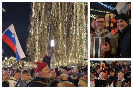 Janša objavio video s harmonikašima: "Ljubljanu smo opet učinili slovenskom!"