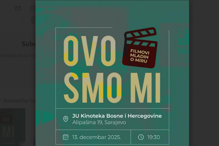 Projekcija kratkih filmova mladih o miru “Ovo smo mi”
