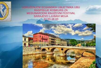 Otvoren javni poziv za međunarodni pjesnički festival "Sarajevo ljubavi moja" 2026.