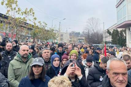 Studenti iz svih dijelova Srbije okupili se na protestima u Novom Pazaru