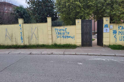 Podgorica: Sramotni grafiti na Ambasadi BiH