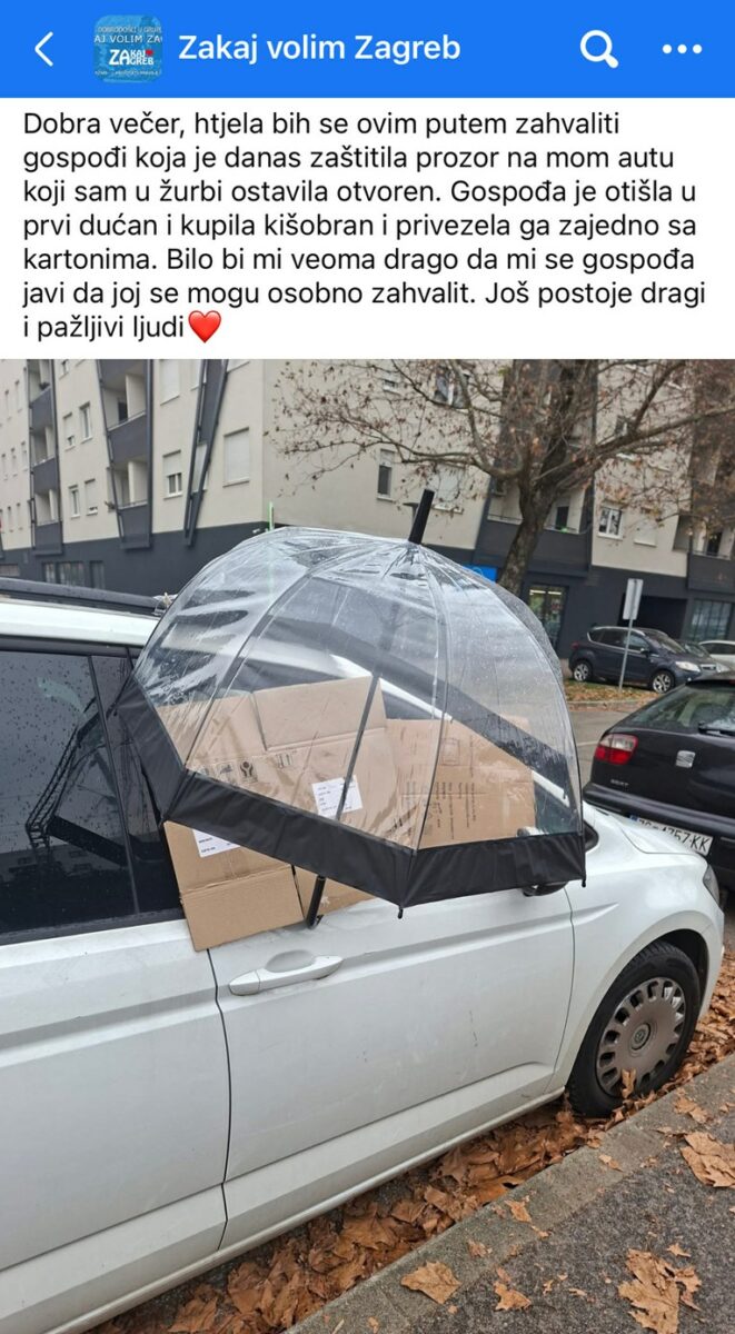 FOTO: FACEBOOK/ZAKAJ VOLIM ZAGREB