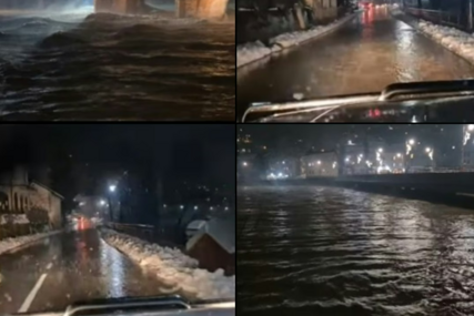 Izlila se Neretva na putu prema Boračkom jezeru, zatvorena i cesta Nevesinje-Gacko