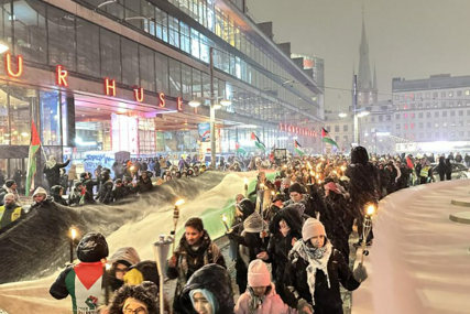 Umjesto slavlja - protest: Šveđani novogodišnju noć posvetili Gazi