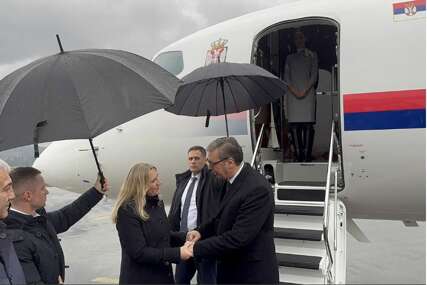 Aleksandar Vučić stigao u Mostar, dočekala ga Željka Cvijanović