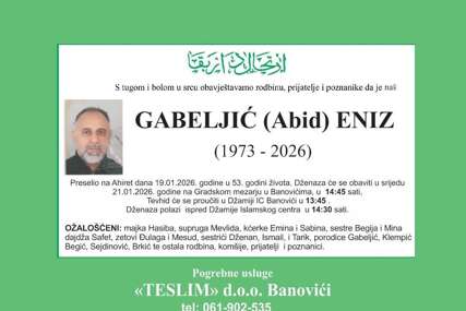 Danas u Banovićima dženaza i ukup Eniza Gobeljića, učitelja i kulturnog radnika iz Srebrenice, svjedoka genocida