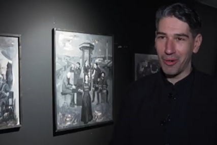 U Historijskom muzeju BiH otvorena izložba mostarskog slikara Nebojše Dimovskog