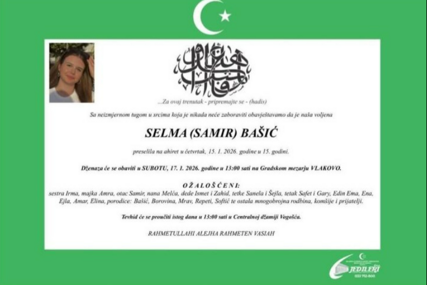 PRERANO UGAŠEN MLADI ŽIVOT: Preminula petnaestogodišnja Selma Bašić