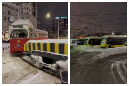 Zbog snijega u Sarajevu od jutros izmijenjeno odvijanje gradskog saobraćaja