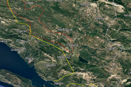 Satelitsko snimanje na području rijeke Trebižat zbog mogućih poplava