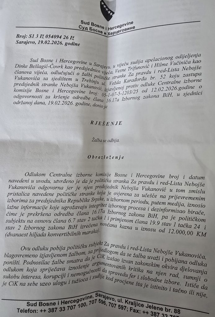 FOTO: VUKANOVIĆ