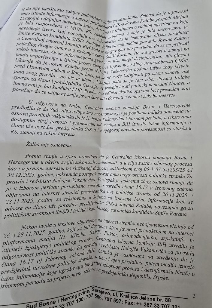 FOTO: VUKANOVIĆ