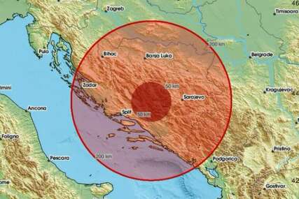 Zemljotres jačine 4,5 stepeni po Richterovoj skali pogodio BiH, epicentar blizu Livna