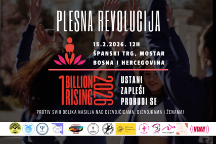 Plesna revolucija u Mostaru u sklopu kampanje 'Jedna milijarda ustaje'