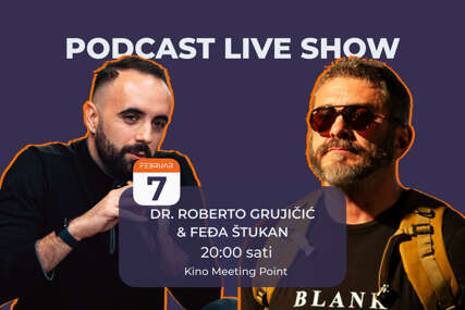 Roberto Grujičić i Feđa Štukan u subotu u kinu Meeting Point donose jedinstven razgovor u formi live show podcasta