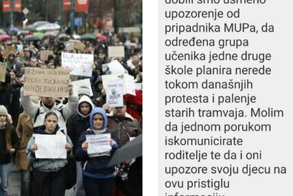 Policajac direktoru škole rekao da će neka grupa učenika paliti stare tramvaje? MUP KS: Provjeravamo navode
