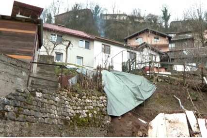 "Sve klizi i puca": Stanovnici Trčivoda u Sarajevu strahuju nakon novog odrona nadomak kuća