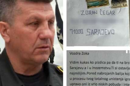 Prijeteće pismo stiglo na kućnu adresu Zorana Čegara: "Ti si ostavljen za kraj"