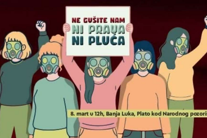 Osmomartovski marš u Banjaluci: „Ne gušite nam ni prava ni pluća!“
